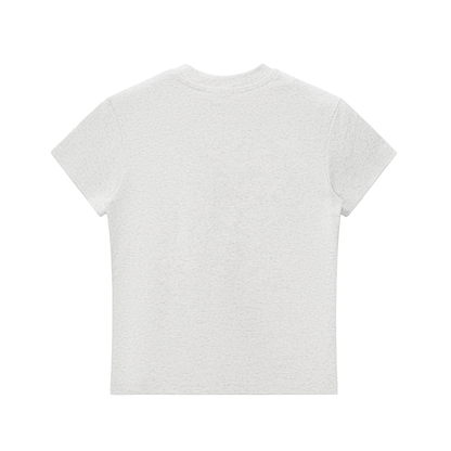 Cat with Bow Essential Bodycon Crewneck T-Shirt