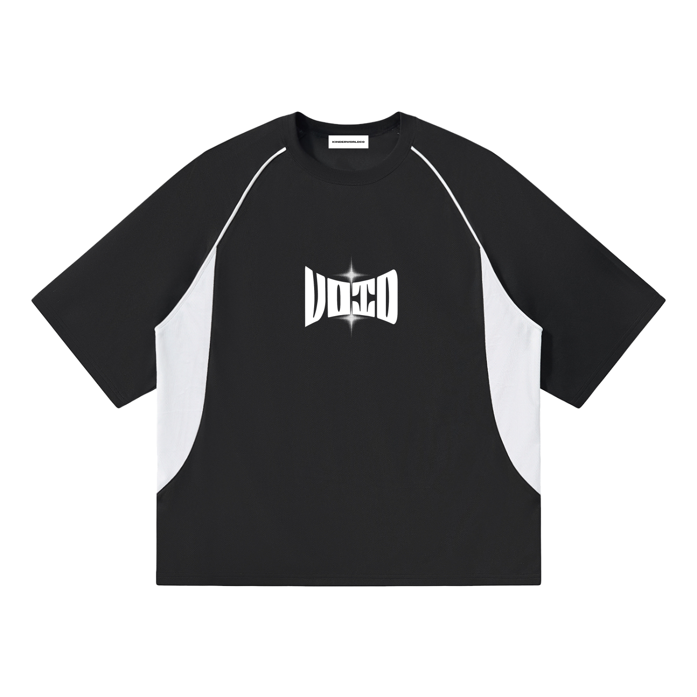 VOID Contrast Piping Panel Raglan T-Shirt
