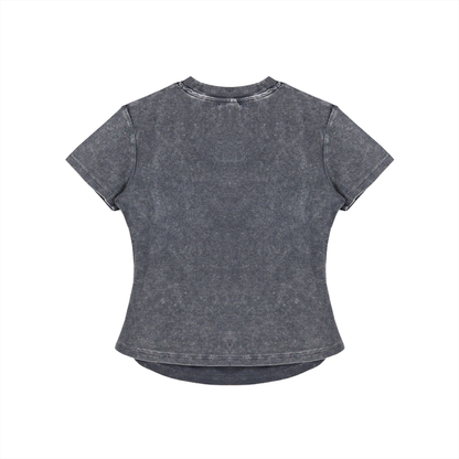 VOID Vintage Washed Bodycon Cotton T-Shirt