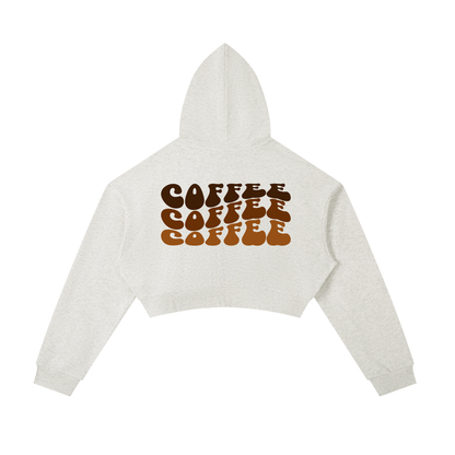 Essential Cropped Zip-Up Hoodie