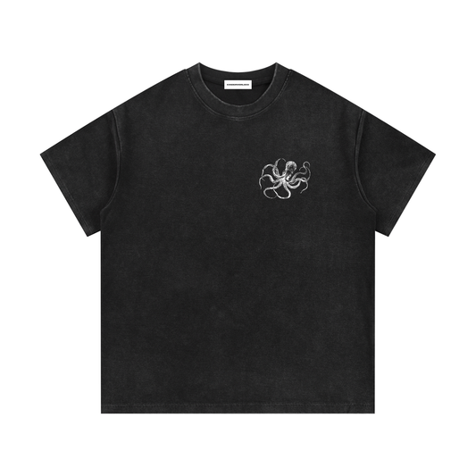 Mineral Wash Waffle Knit T-Shirt