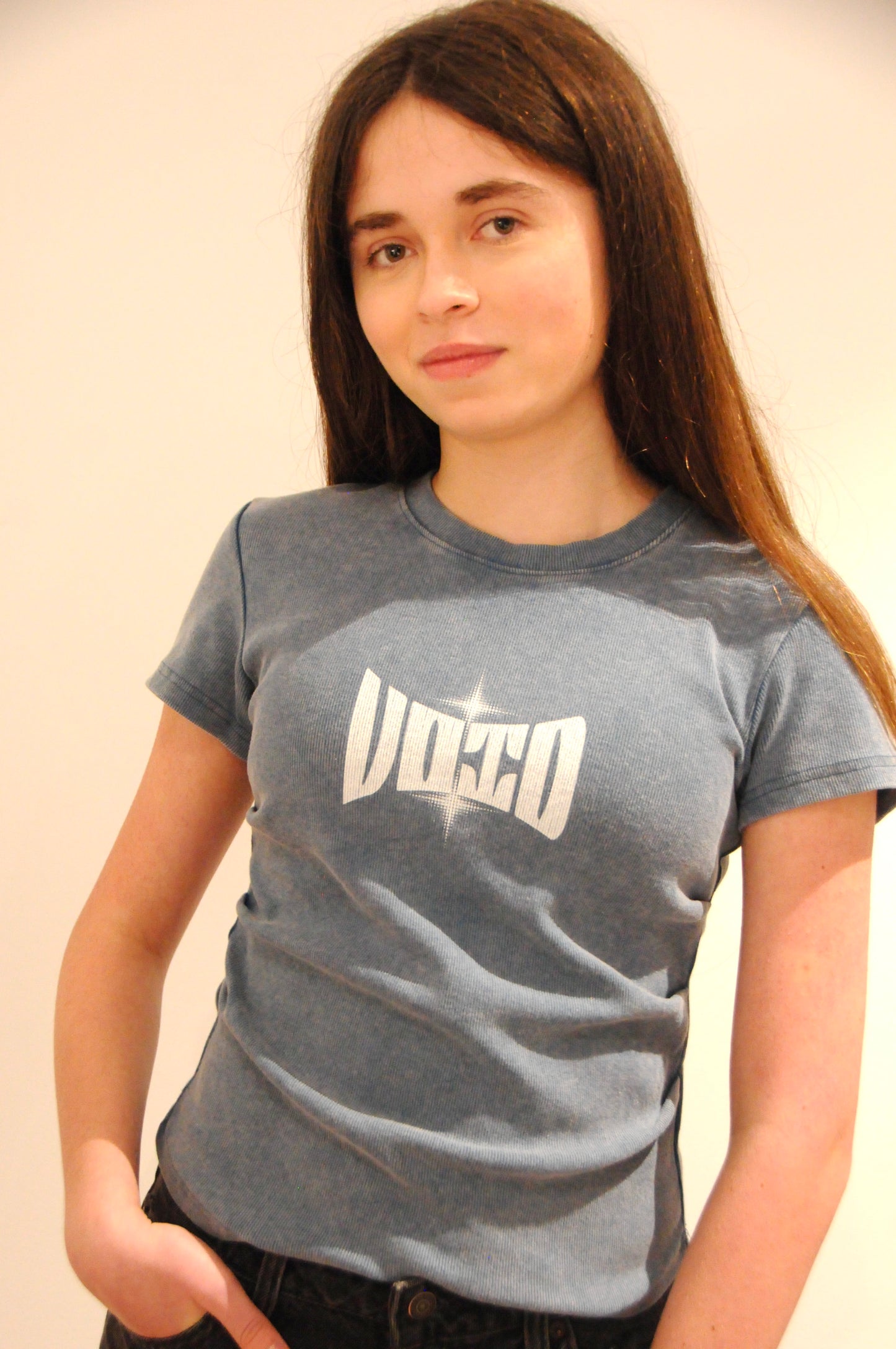 VOID Vintage Washed Bodycon Cotton T-Shirt